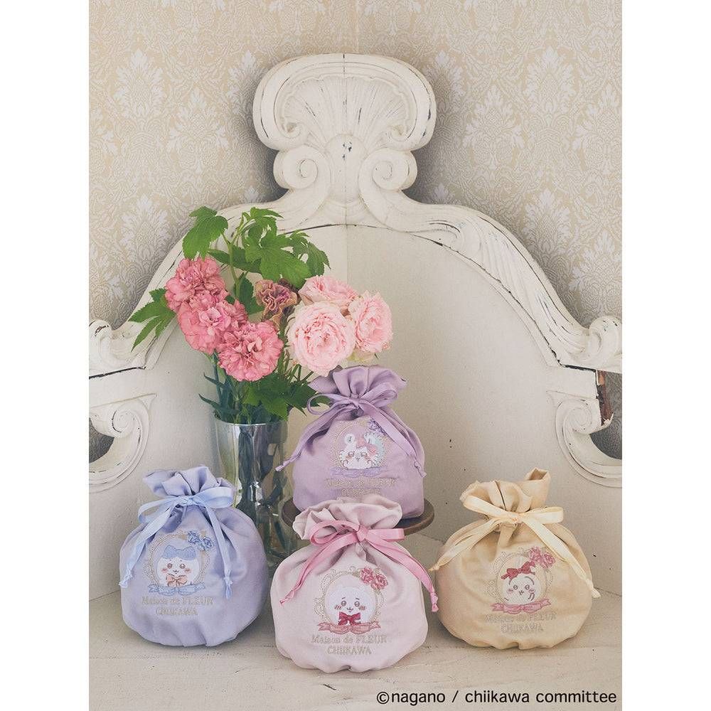 Maison de FLEUR聯名刺繡束口袋
