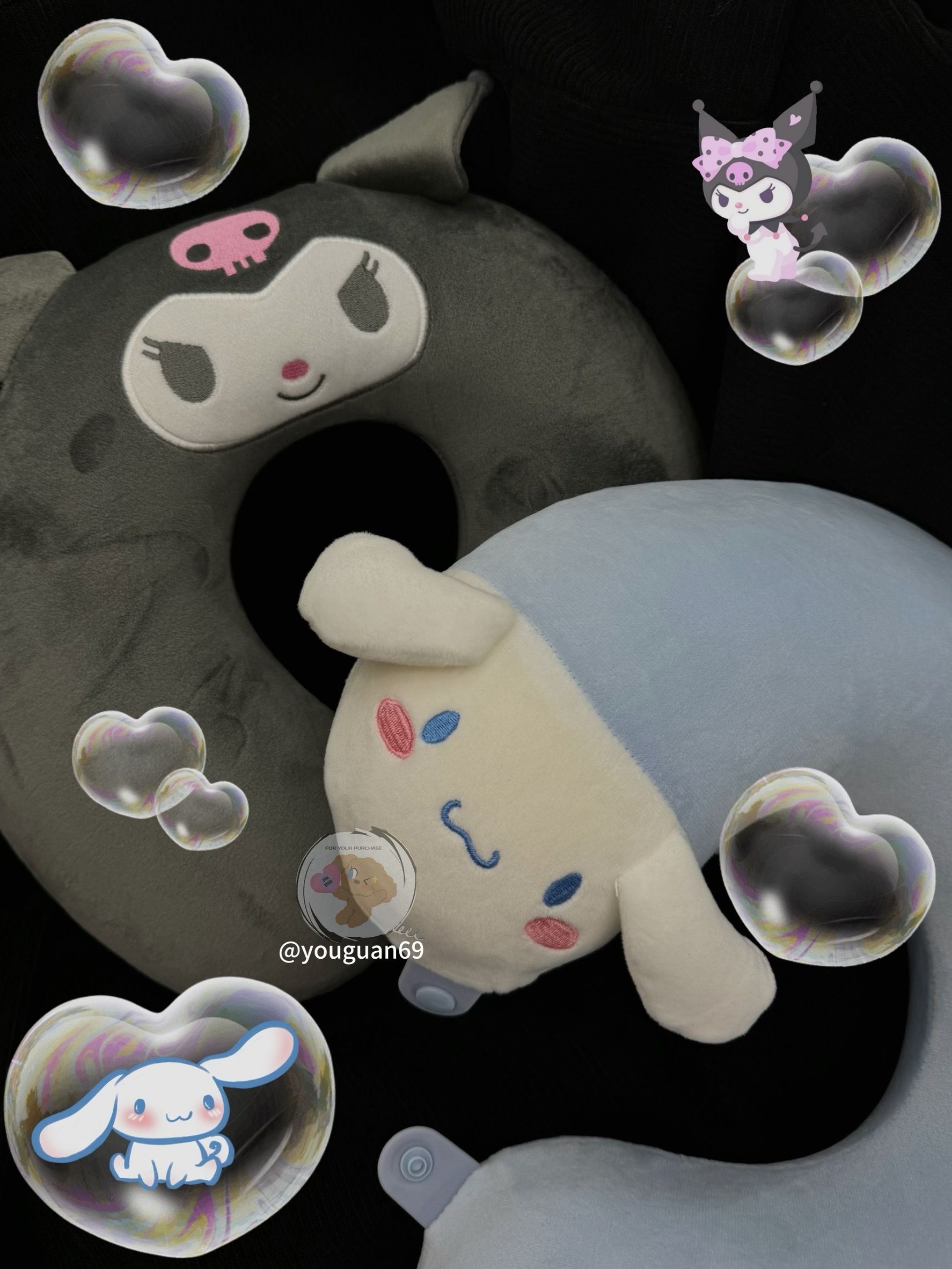 【全新現貨】𝒚𝒐𝒖𝒈𝒖𝒂𝒏有關－✧三麗鷗U型頸枕