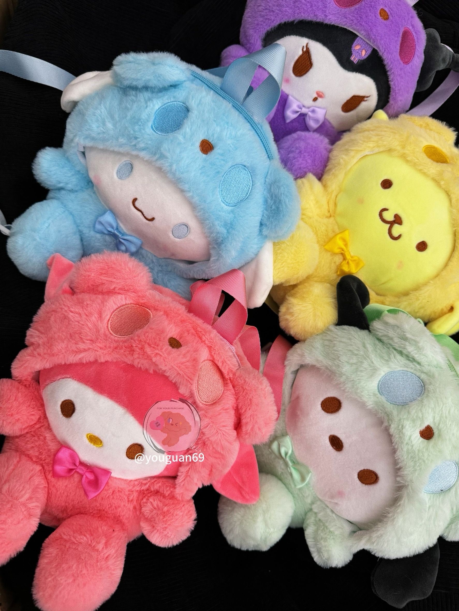 【全新現貨】𝒚𝒐𝒖𝒈𝒖𝒂𝒏有關－✧三麗鷗玩偶背包
