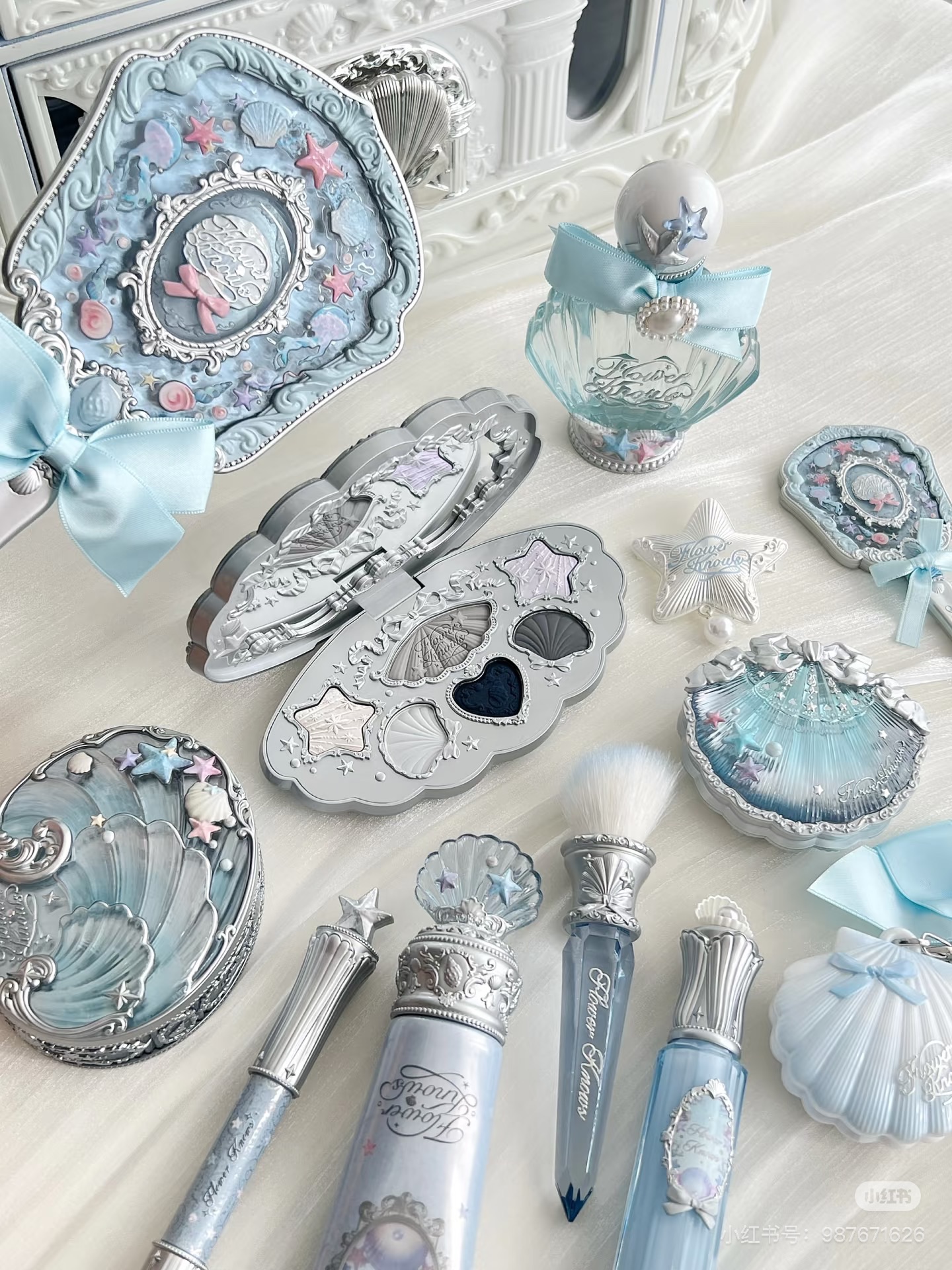 花知曉貝殼珍珠啞光珠光六色眼影