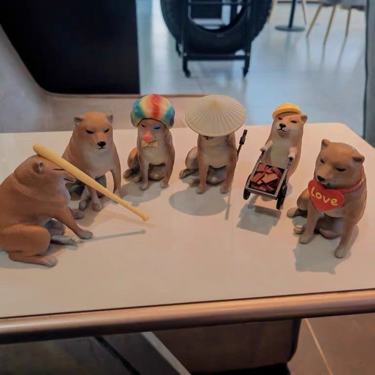 柴犬潮玩盲盒 無盒卡