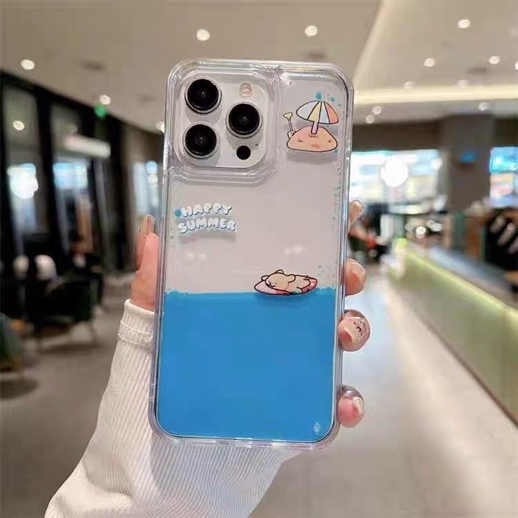 線條小狗衝浪手機殼💚