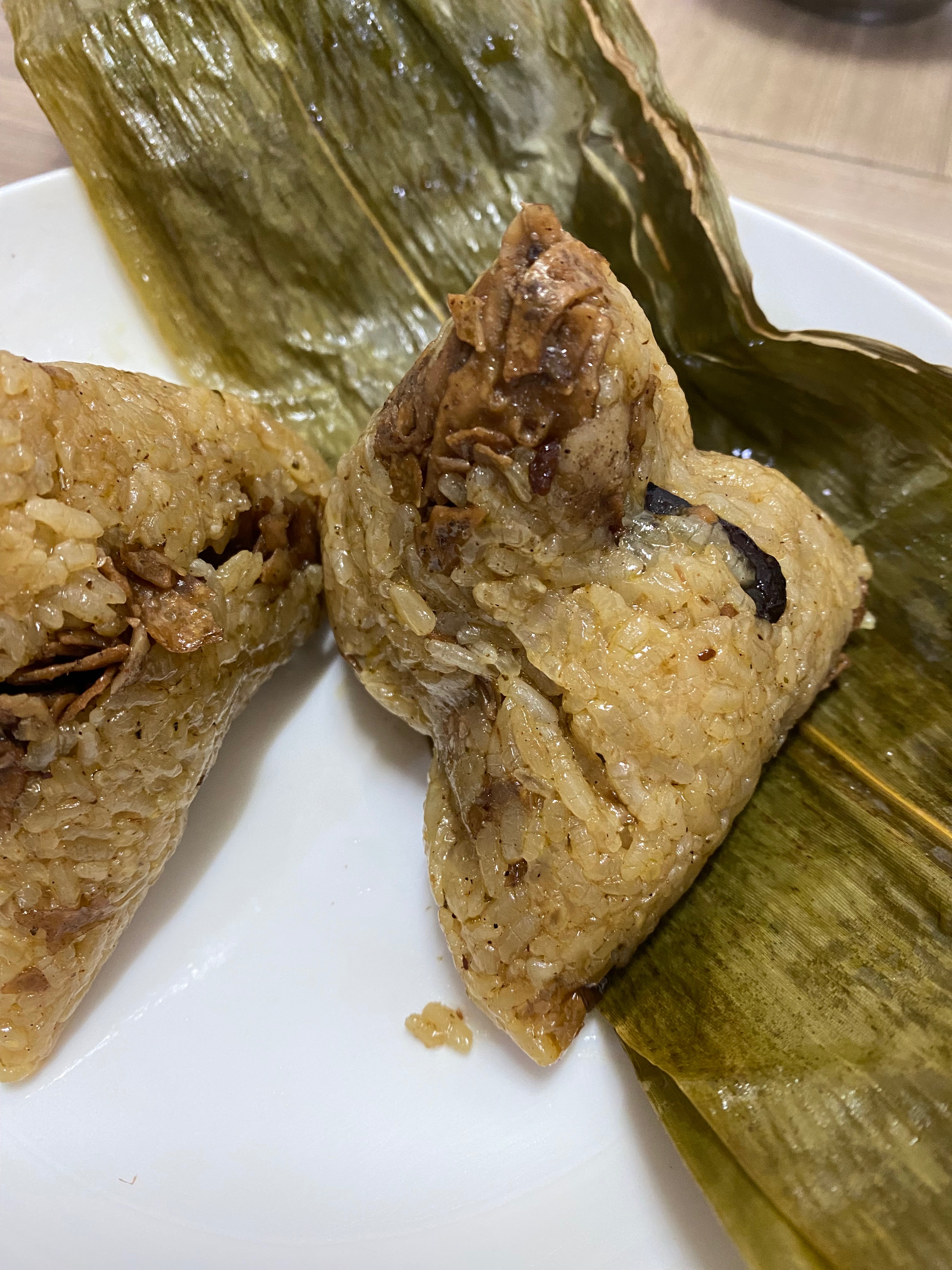 素粽（北部粽）素肉板栗菜脯 梗粽（鹼粽）