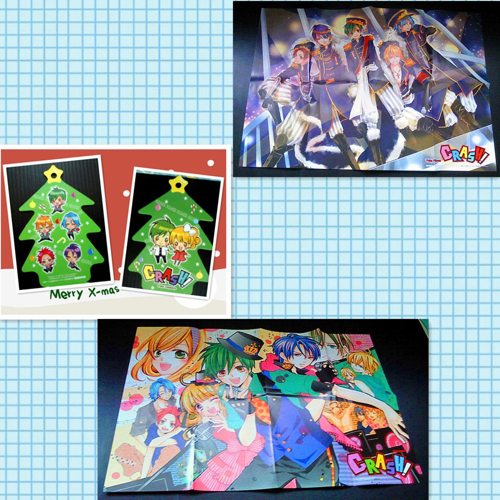 【現貨】crash-藤原友佳 大海報/聖誕樹造型小卡/吊牌/信紙 夢夢月刊尖端出版社 日本漫畫家周邊