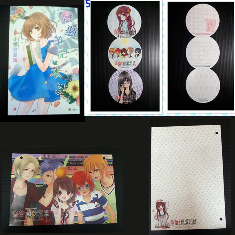 {絕版}【現貨】戀夢筆記本（全）-小櫻池夏海 薔薇的戀愛預感信紙＆圓形卡片 夢夢月刊尖端出版社 日本漫畫家絕版漫畫
