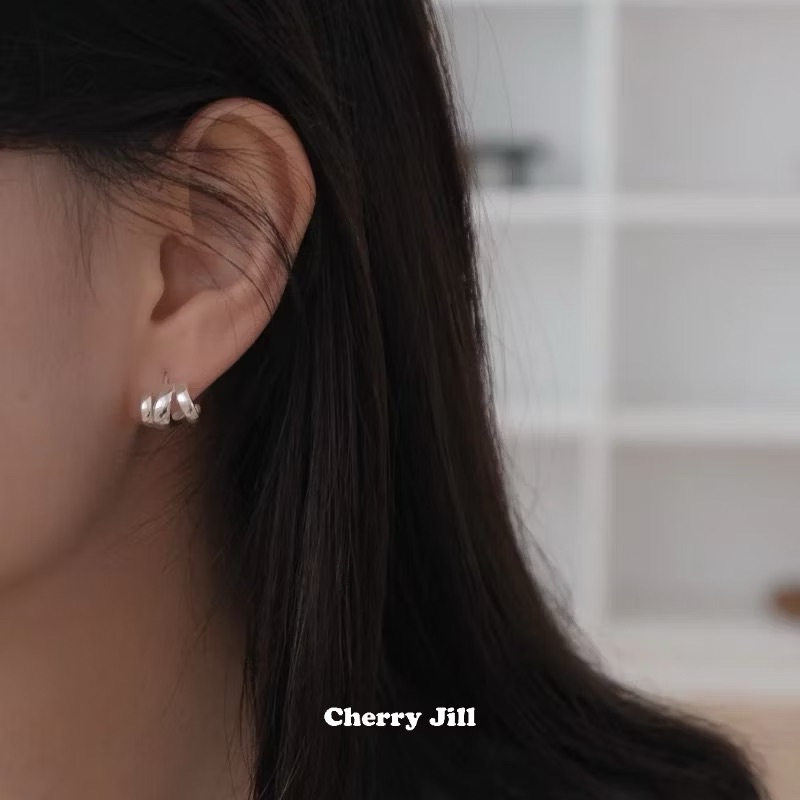 E143 經典簡約線條S925純銀耳環