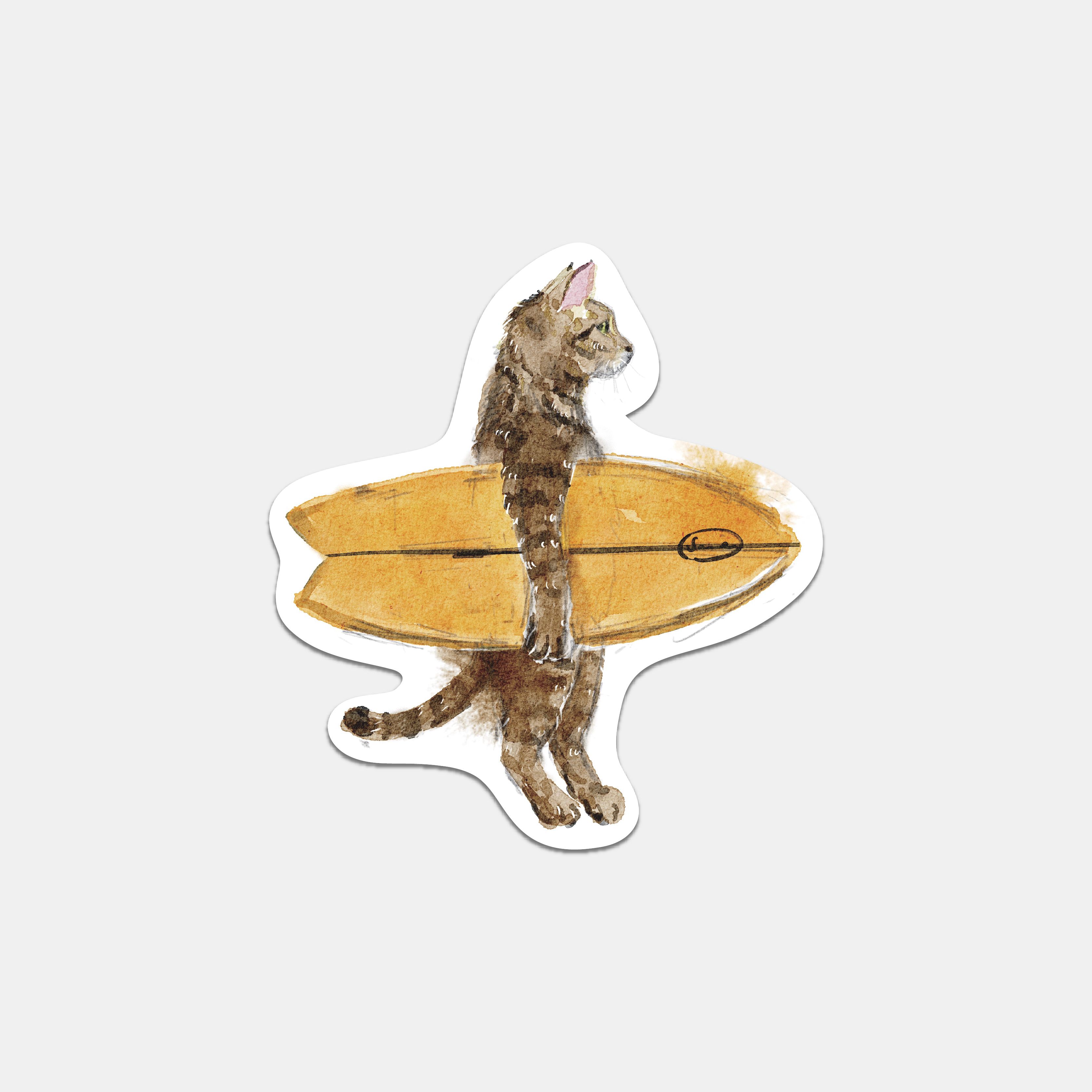 AQUA TABBY - Daily and his fish 貼紙
