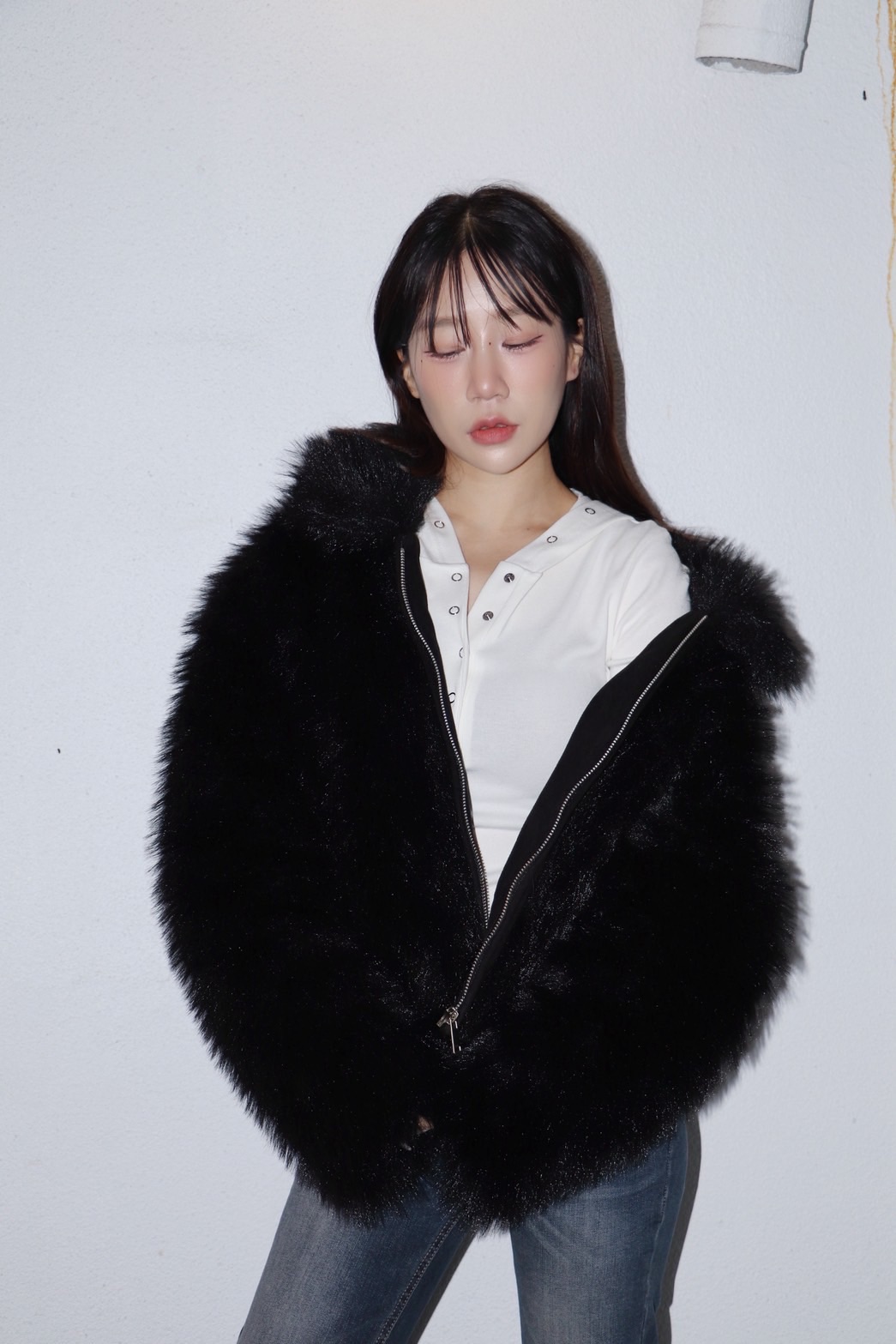 直播款-混色高級感毛毛鋪棉外套（現貨）