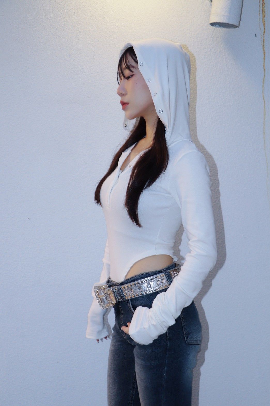 直播款-K630902韓國鐵釦薄款連帽包屁衣（預購）