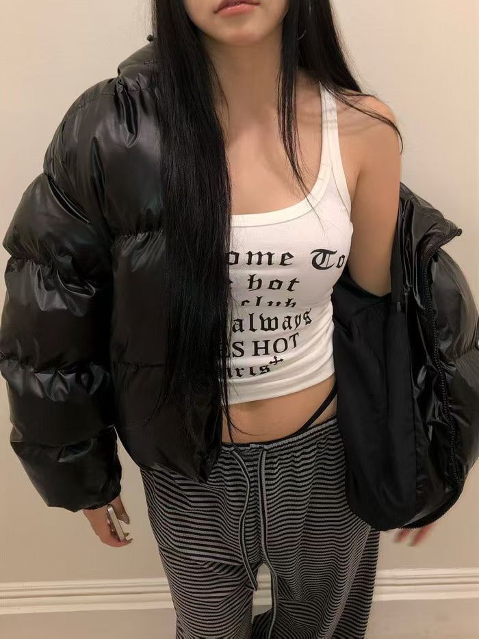 K630908韓國歌德字滿版文字背心（現貨＋預購）