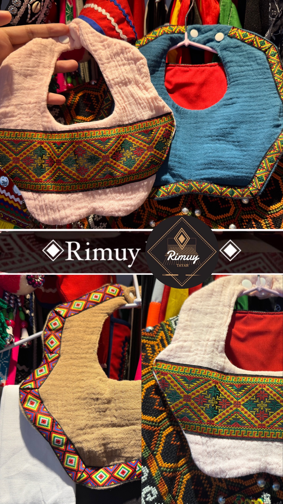 嬰兒口水巾🍼（備注：藍、奶白、淺粉、藏青、卡其）