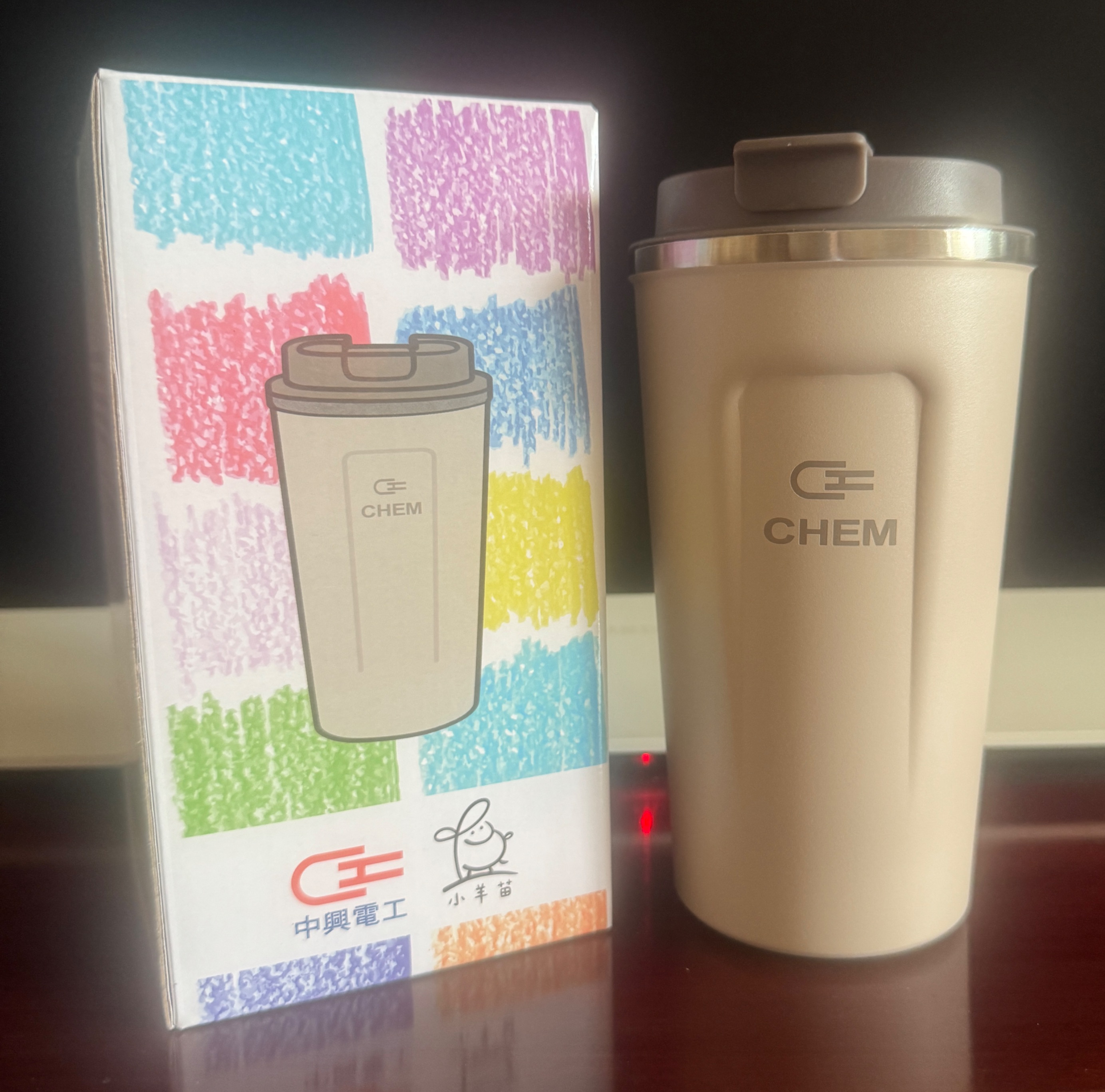 小羊苗聯名款真空隨行杯 水杯 水瓶 中興電114