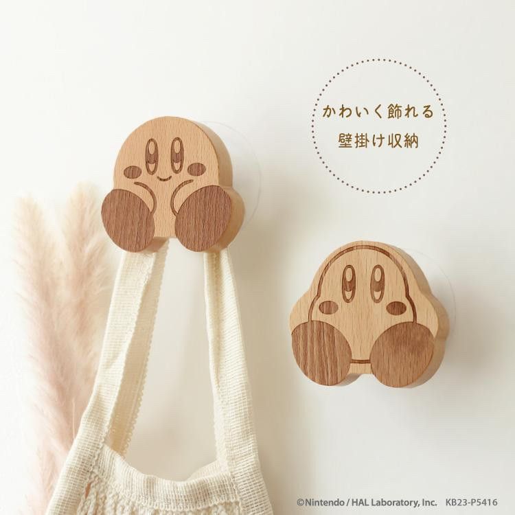 星之卡比 日本進口正版 木製掛鉤 超實用超可愛（⁎⁍̴̛ᴗ⁍̴̛⁎）