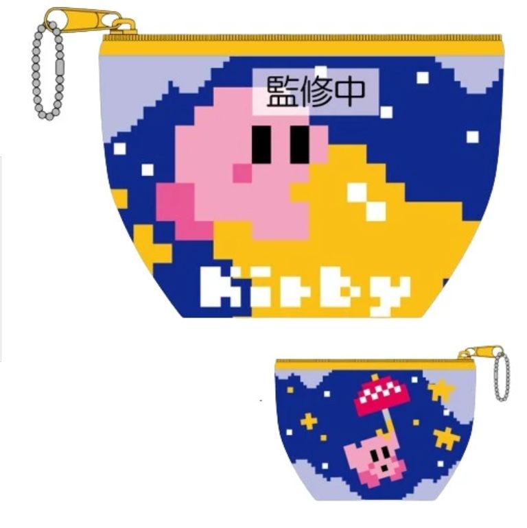 【預購】星之卡比 日本進口正版 像素風拉鍊小袋子