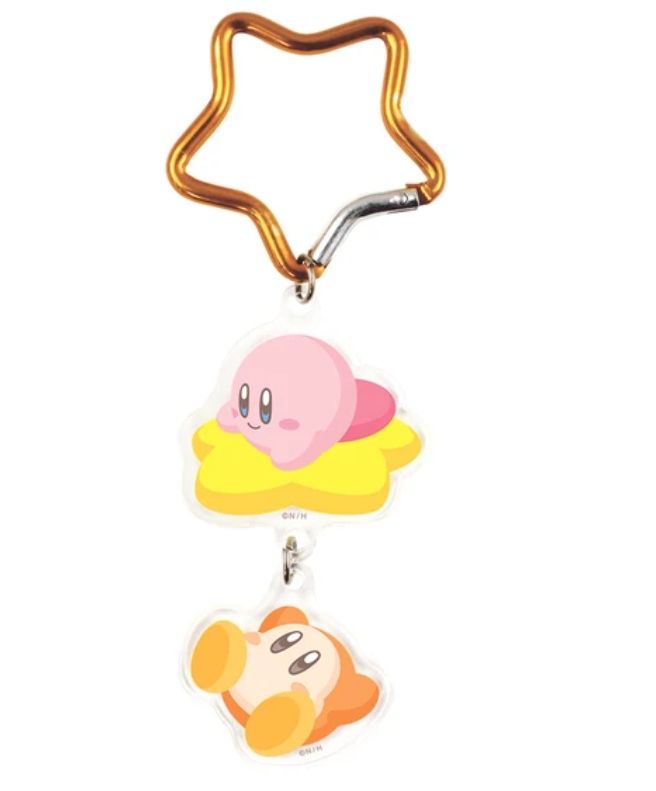 星之卡比 日本進口正版 星星形壓克力鑰匙圈