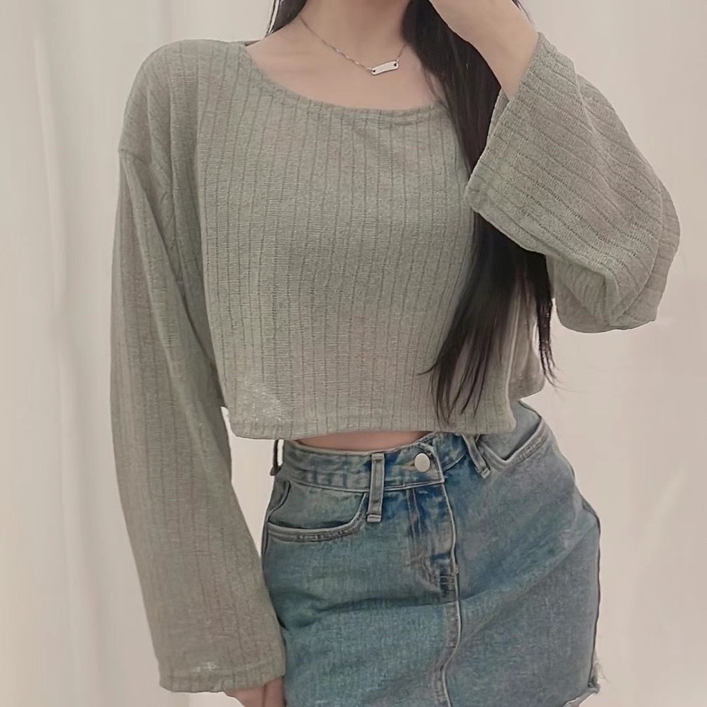 現貨售完不補ෆ🏷ʏᴜɴᴀ’s ㅣ正韓🇰🇷慵懶微透膚針織上衣 4colors