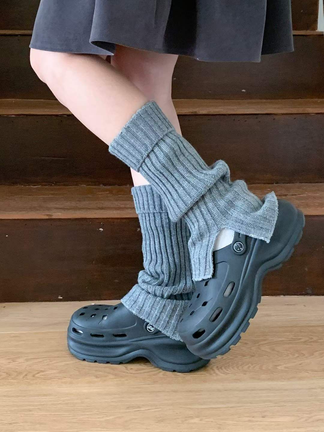 🏷ʏᴜɴᴀ’s ·正韓代購🇰🇷慵懶坑紋厚針織襪套