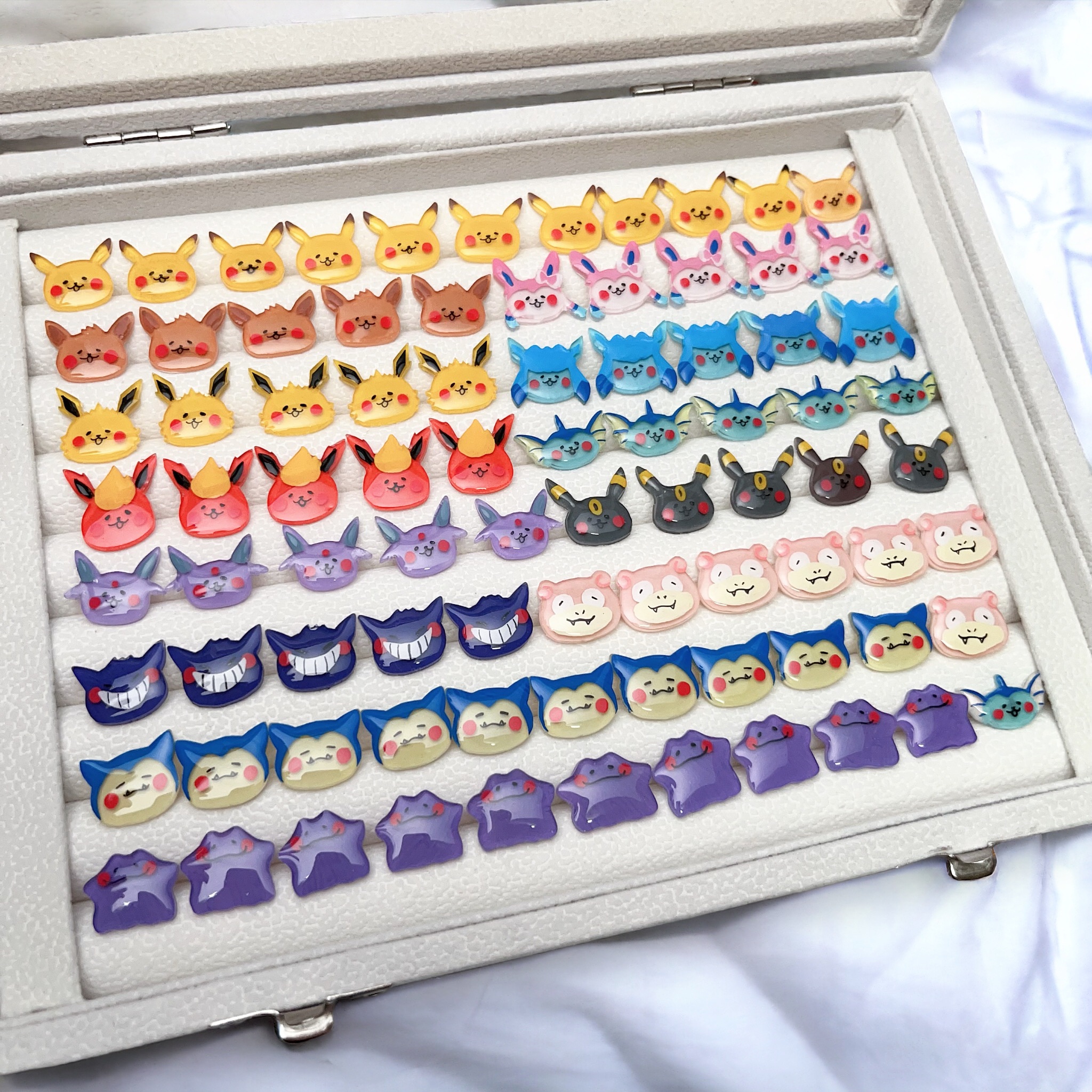 【寶可夢】手繪 熱縮片小耳夾 （單隻）