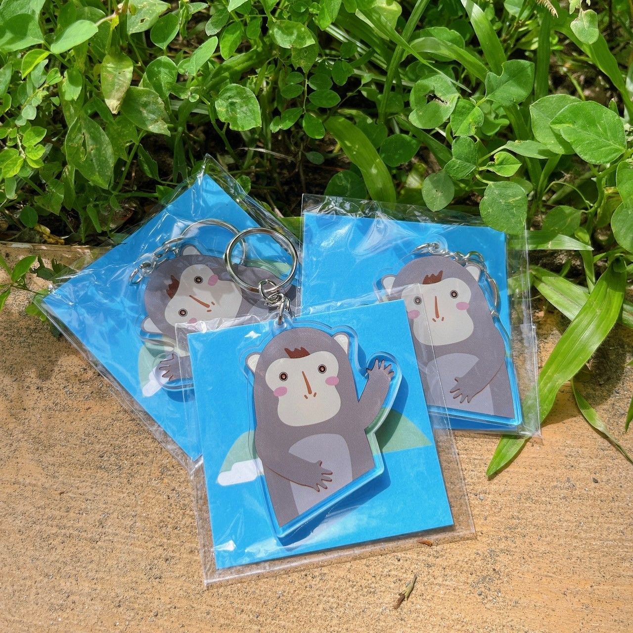 招手猴猴鑰匙圈