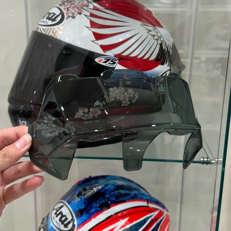 Arai/VzRam 通用 燻黑/素色鴨尾