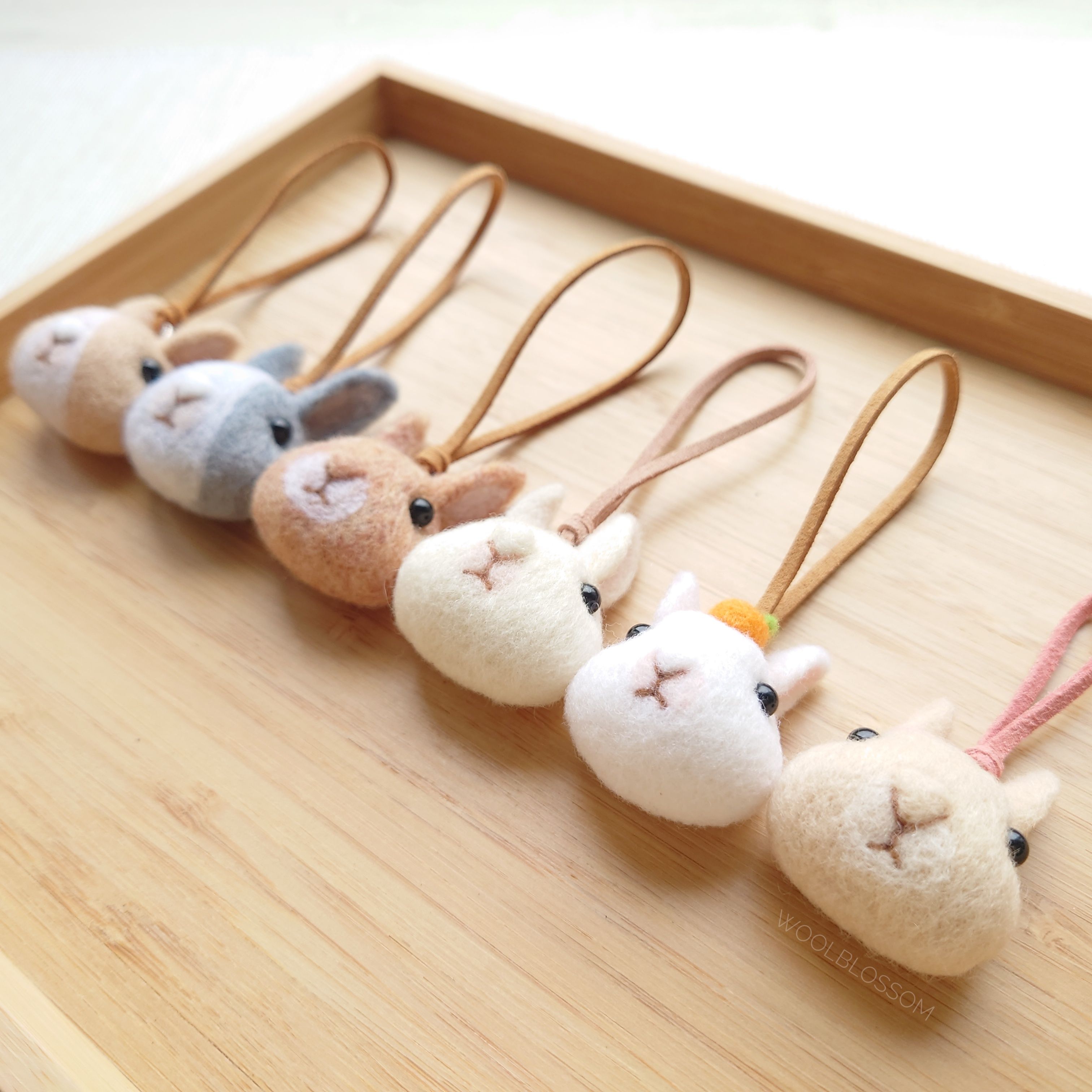 羊毛氈小動物吊飾