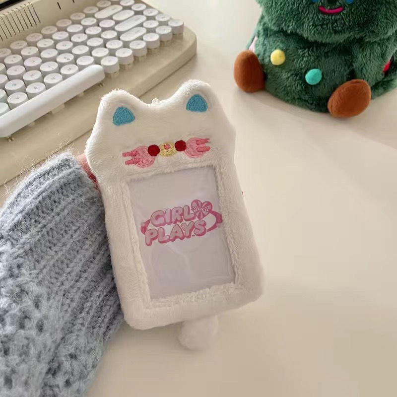 可爱动物系列小卡毛绒卡套