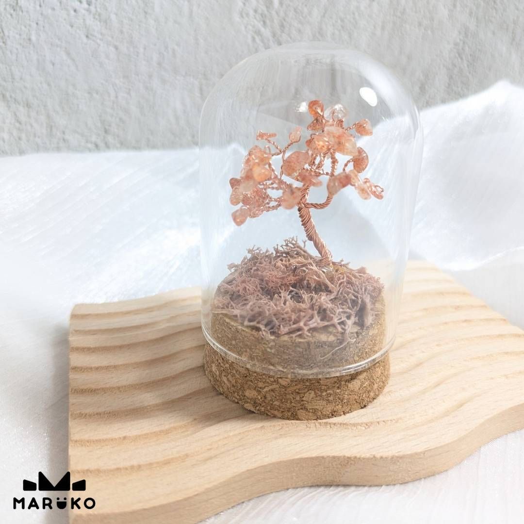 【現貨/訂製】小小水晶樹E款｜擺飾｜金太陽石 | 能量開運水晶【MARUKO丸玩手作】
