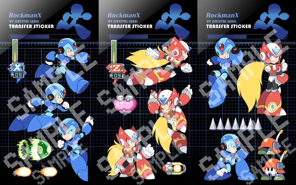 Rockman X 水晶轉印貼紙｜同人 二創 洛克人 Rockman X