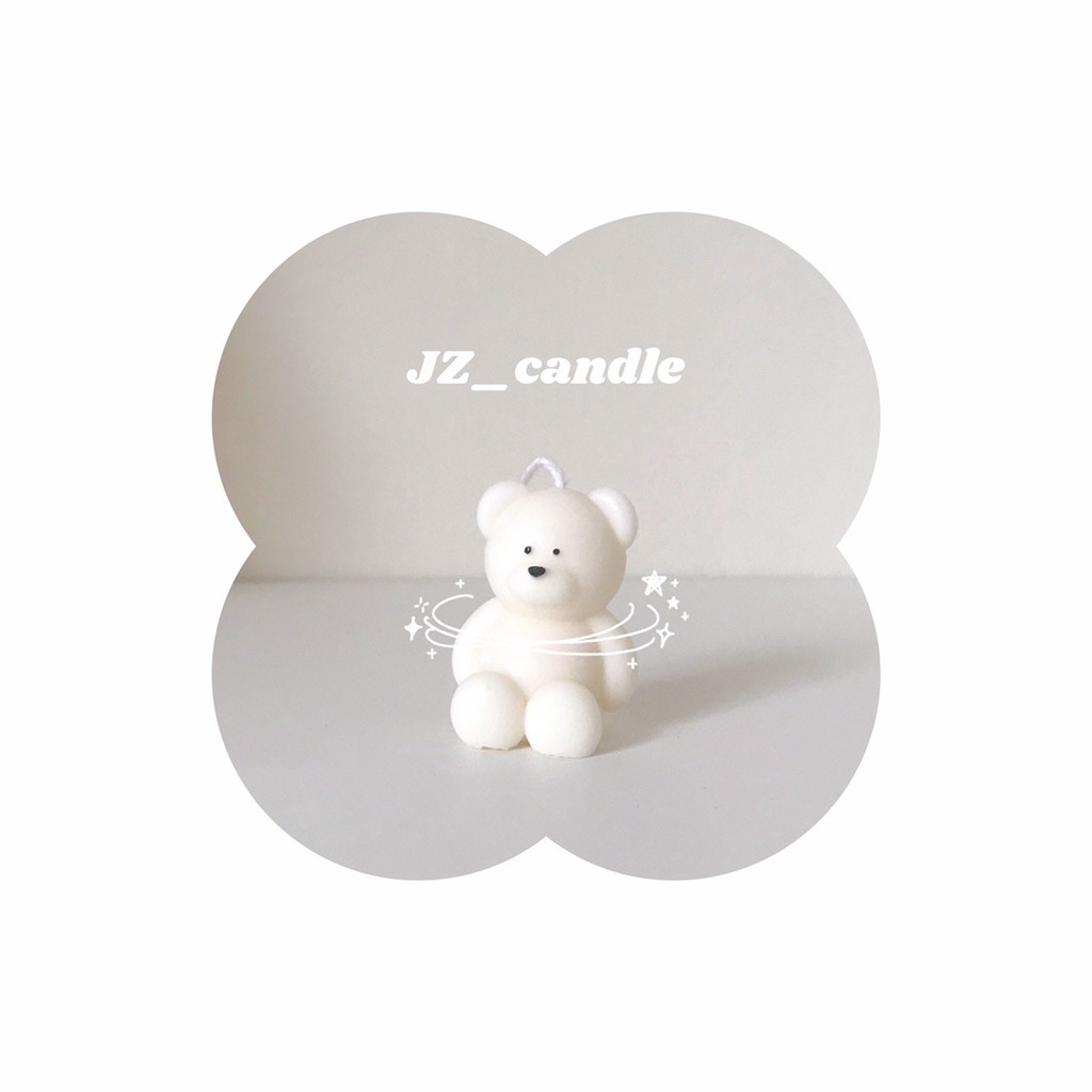 jz_candle｜迷你熊熊造型蠟燭🐻