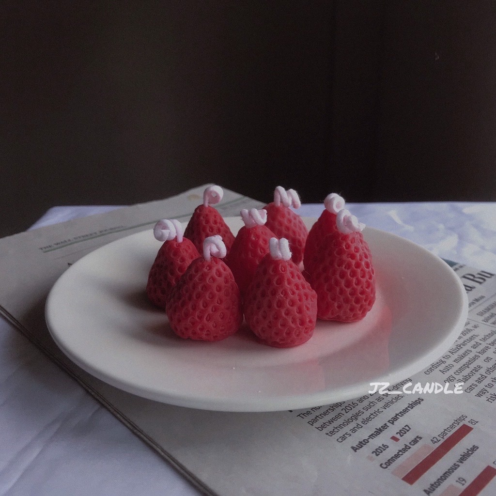 jz_candle｜冬季草莓香薰蠟燭🍓