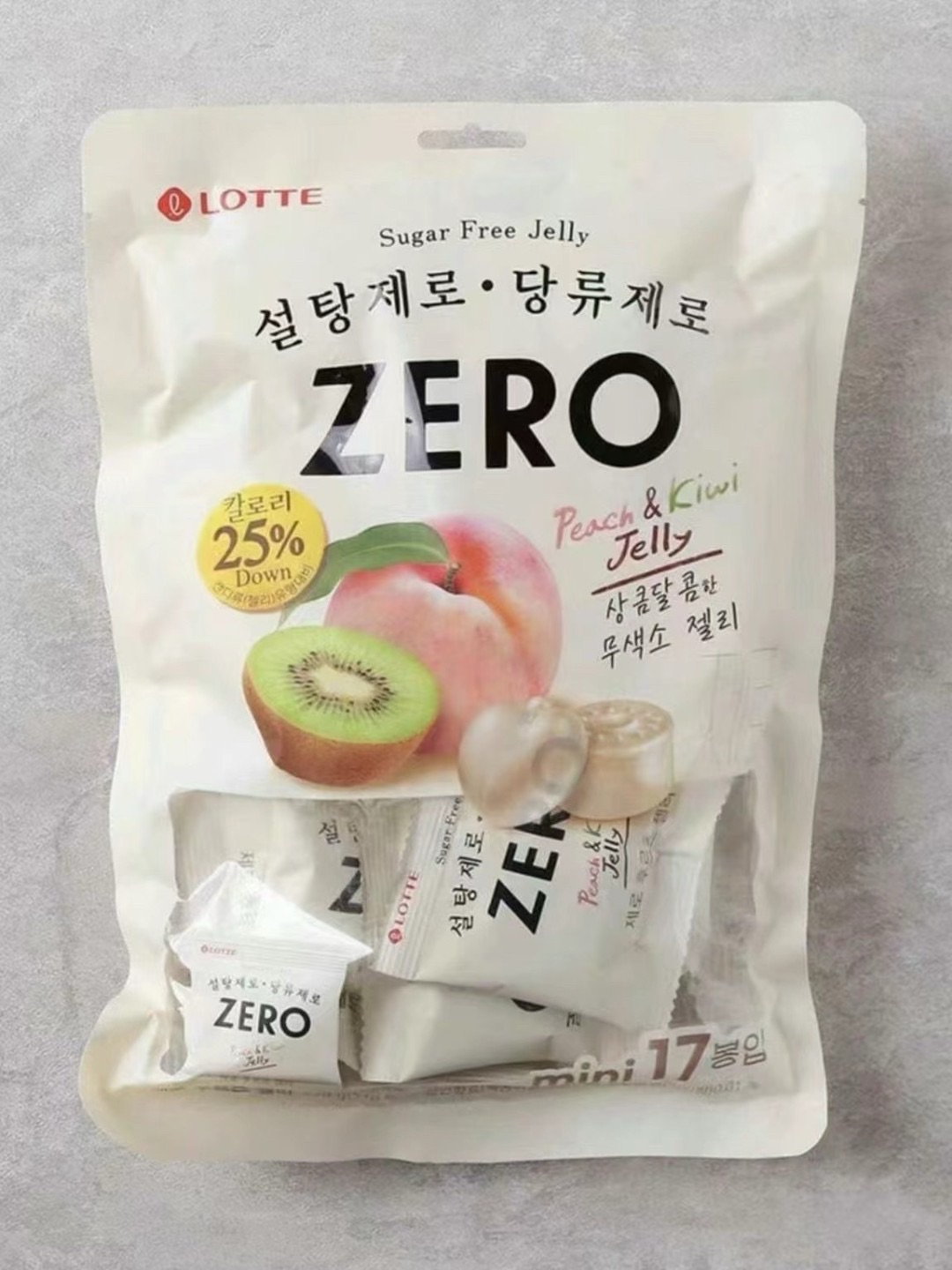 🇰🇷樂天零zero零糖低卡水果軟糖 （大包有小散裝）嘴饞首選🍑