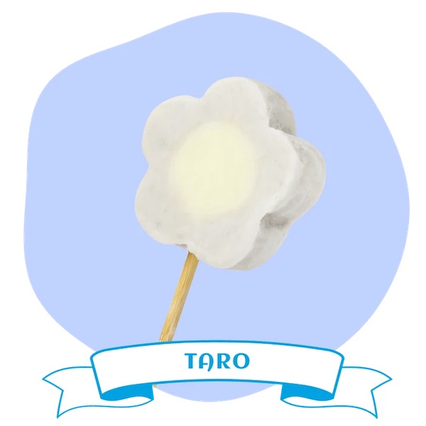 牛奶香芋：採用新鮮的大甲芋頭，細火熬煮後再加上優質牛奶及精選麥芽糖，碰撞出濃郁香醇的口感。意圖使人變成芋頭控！