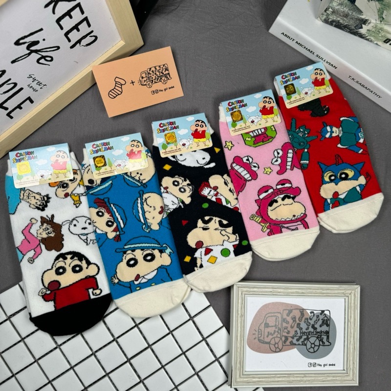 蠟筆小新短襪踝襪 襪子 韓國襪子 韓貨 韓襪 中壢 Heygirlsocks襪子車