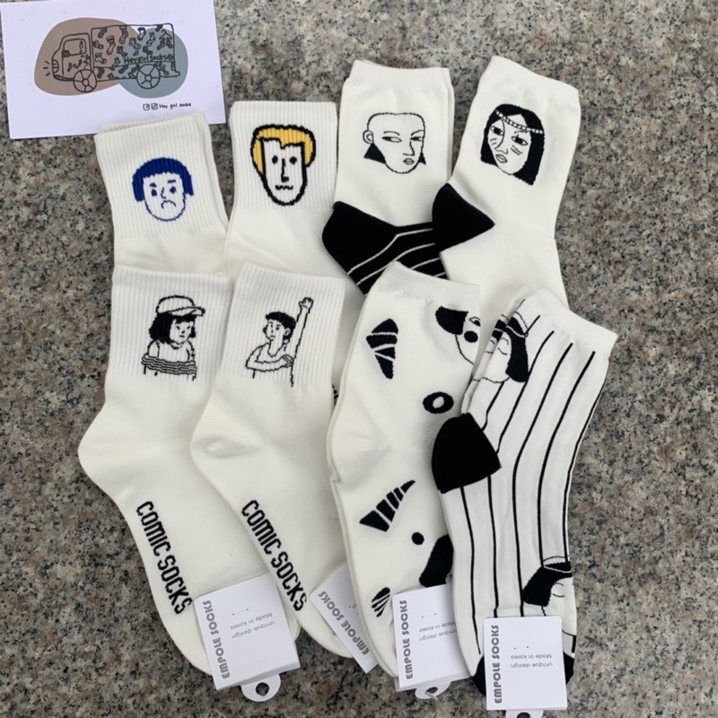 搞怪kuso系列韓國長襪  🇰🇷 襪子 長襪 襪襪 舉手人 綑綁人 藍頭 黃頭 印地安 Heygirlsocks襪子