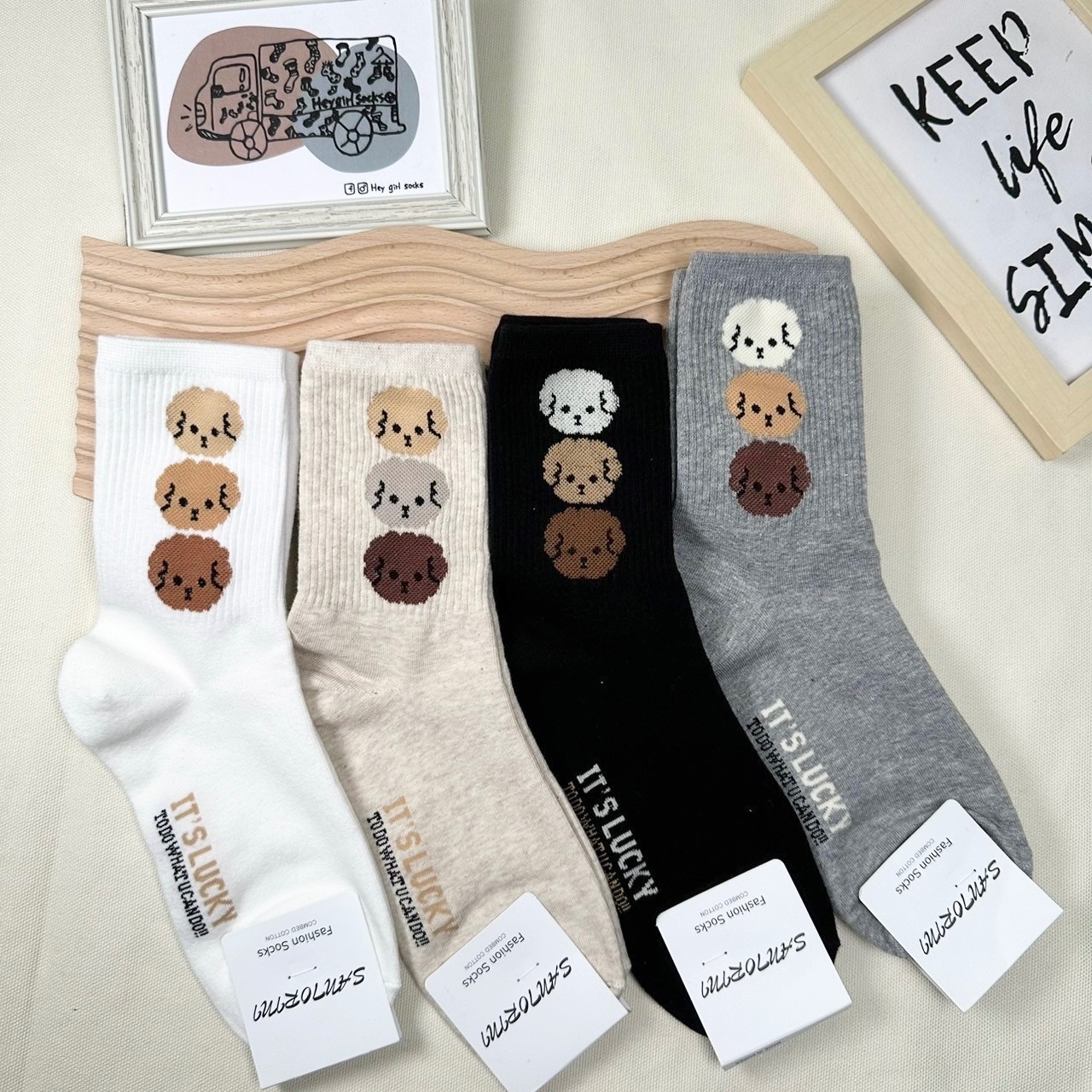 狗狗長襪 貴賓長襪 小腿襪 韓國襪子 襪子 韓國襪 韓襪 襪子 中壢 中平商圈 Heygirlsocks襪子車
