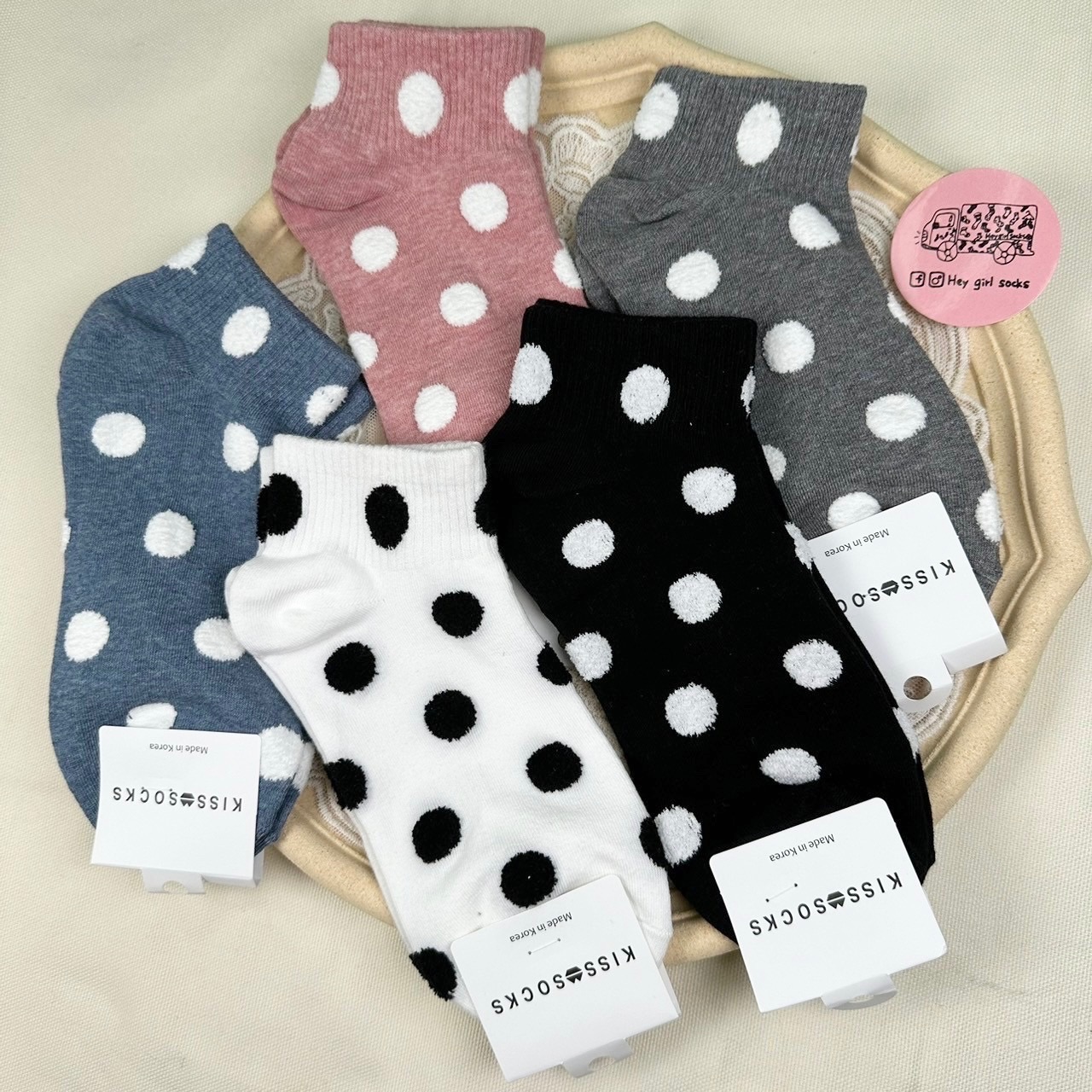 點點襪子 點點踝襪 短襪 韓國襪子 韓襪 襪車 襪子 襪襪 韓貨 襪子 襪  中壢  Heygirlsocks襪子車