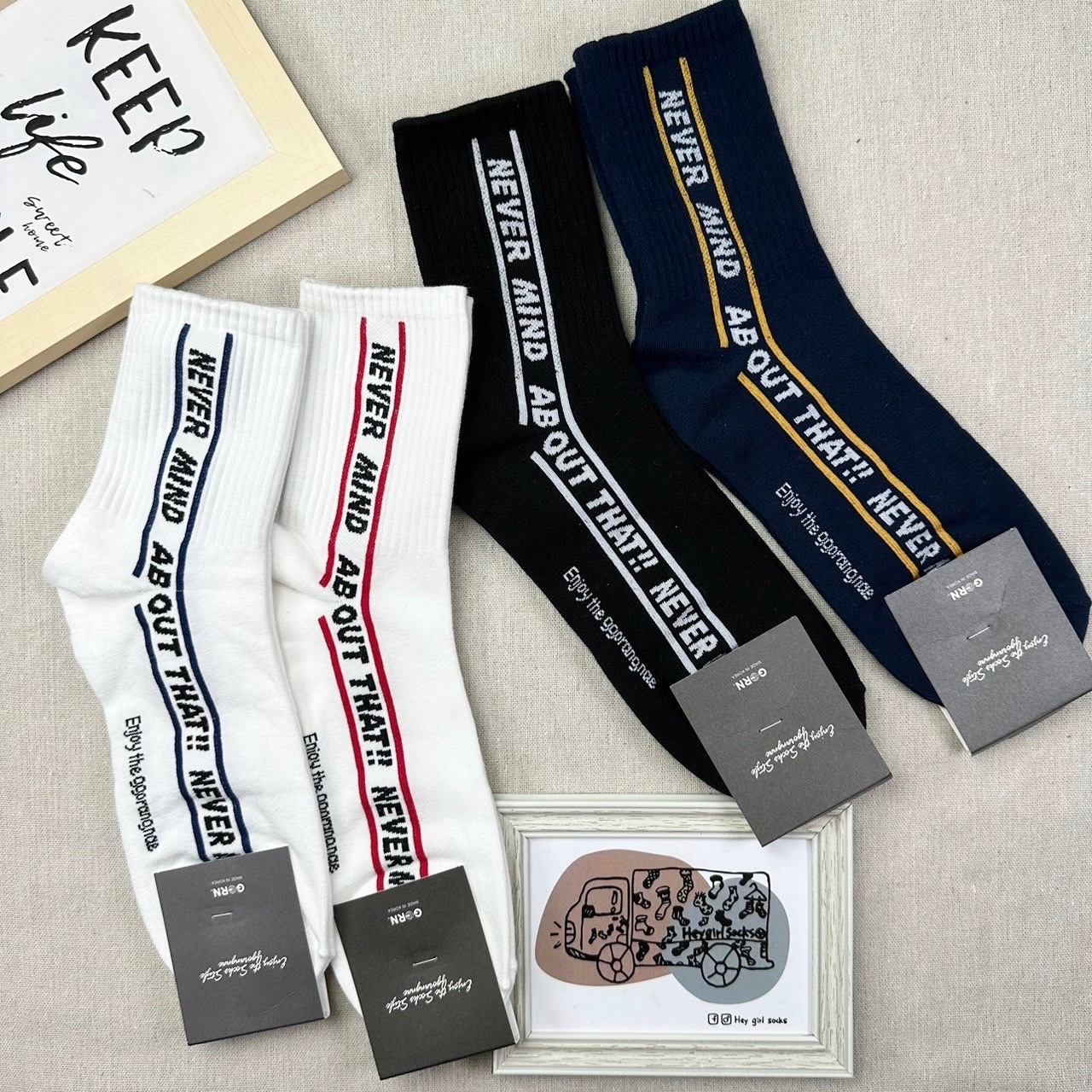 加大字母襪子 韓國襪子 韓襪 襪車 襪子 長襪 襪襪 socks 男襪 中壢 Heygirlsocks襪子車