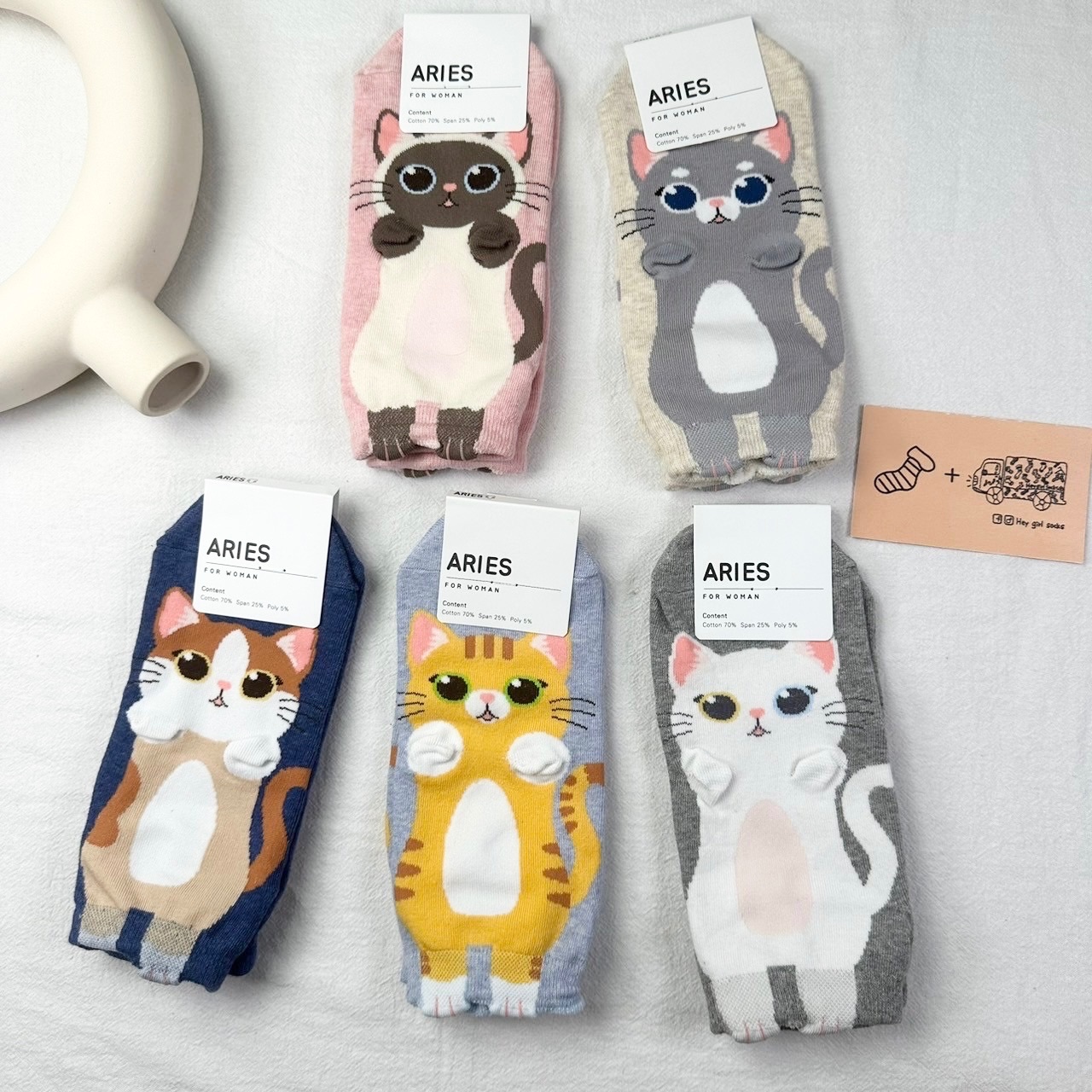 貓咪短襪 踝襪 貓貓 襪子 短襪 韓國襪子 襪車 中壢 襪子 Heygirlsocks 襪子車