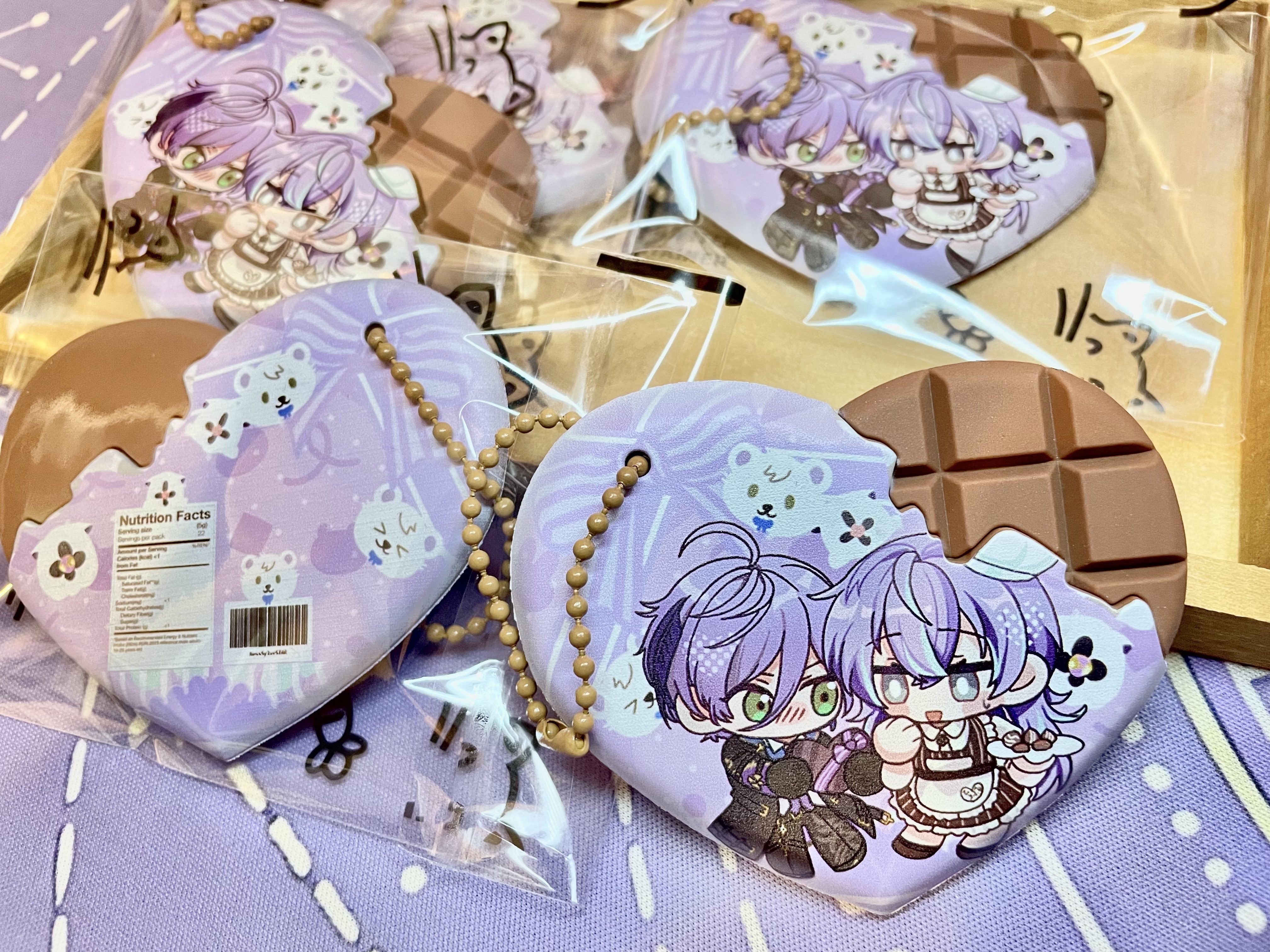 ネス＆星導情人節巧克力吊飾