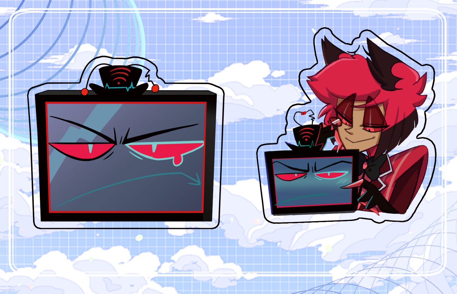 【Hazbin Hotel】電鹿-壓克力別針