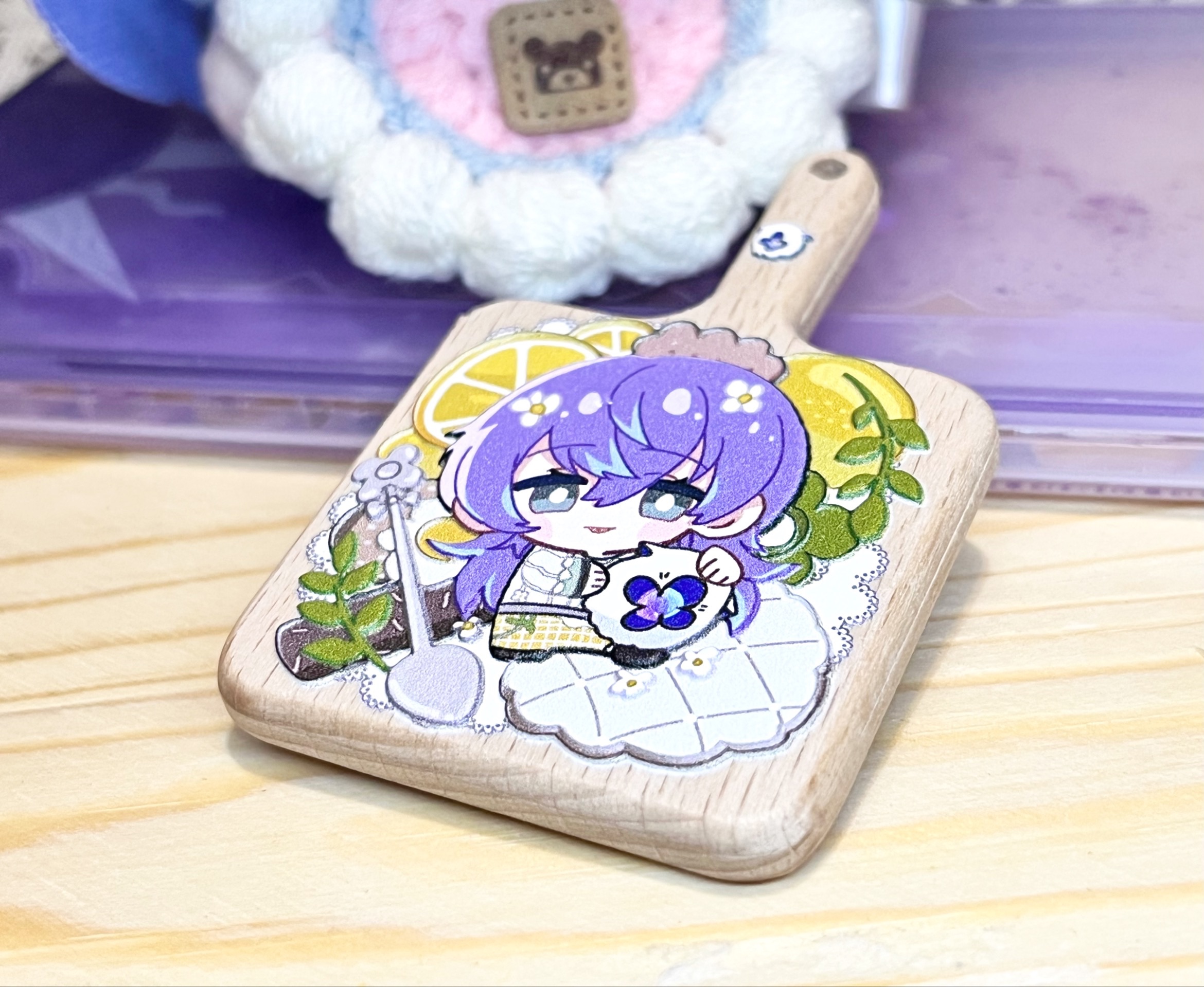 星導餐盤浮雕木片