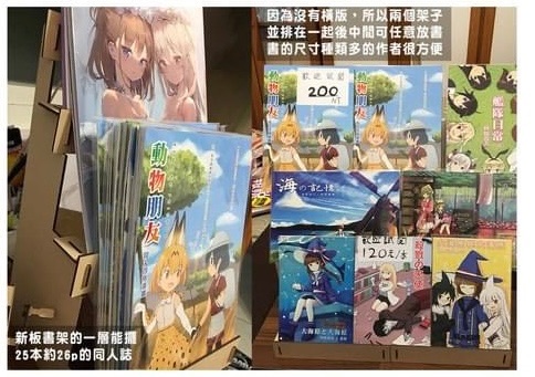 同人誌書籍可拆裝展示架