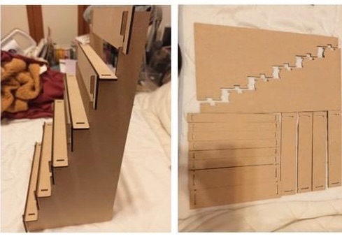 明信片可拆裝展示架