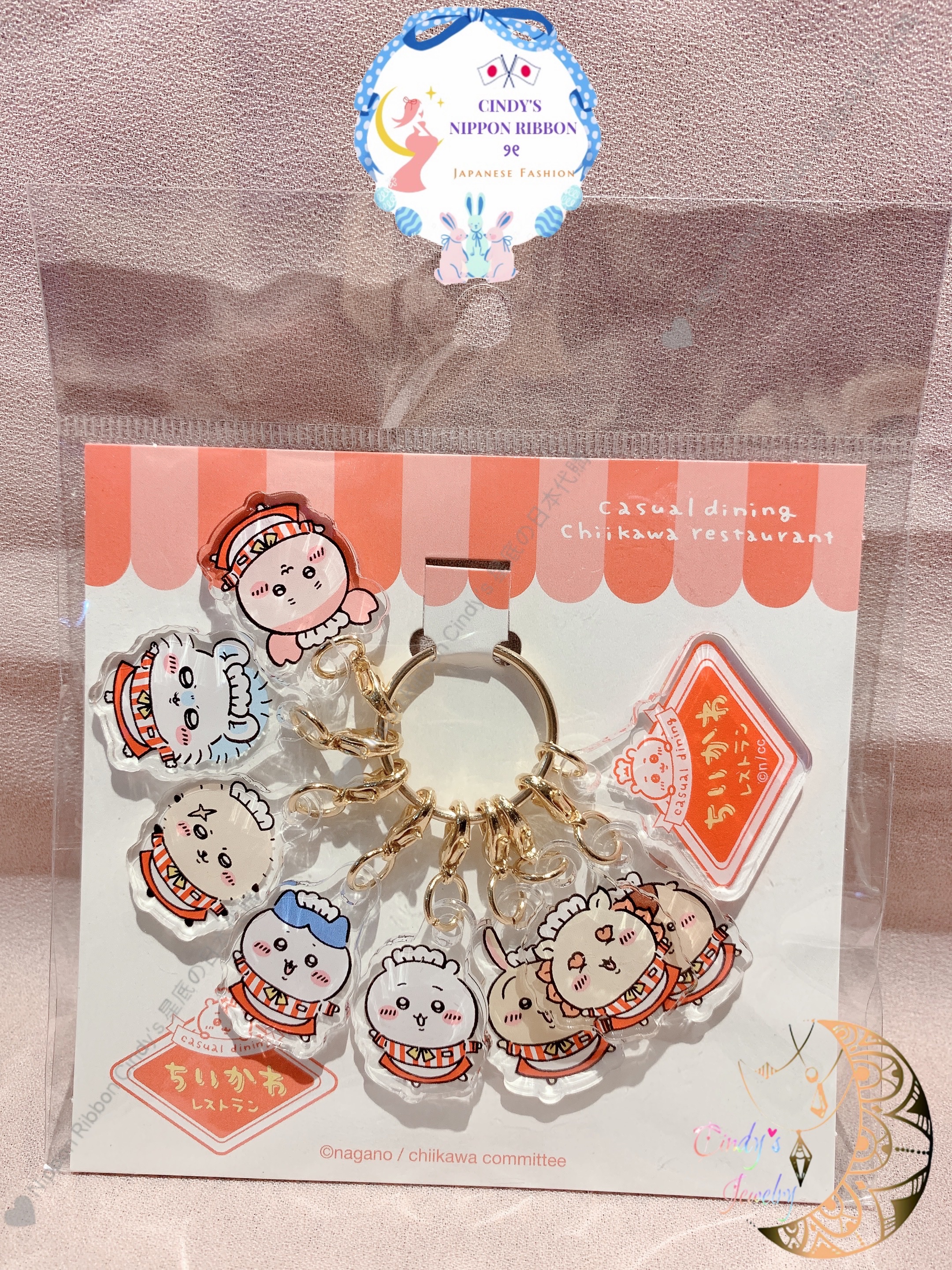 🇯🇵帶回正版現貨🇯🇵ちいかわ 餐廳系列周邊 壓克力吊飾 鑰匙圈 吉伊卡哇 小可愛 小八貓 烏薩奇 兔兔