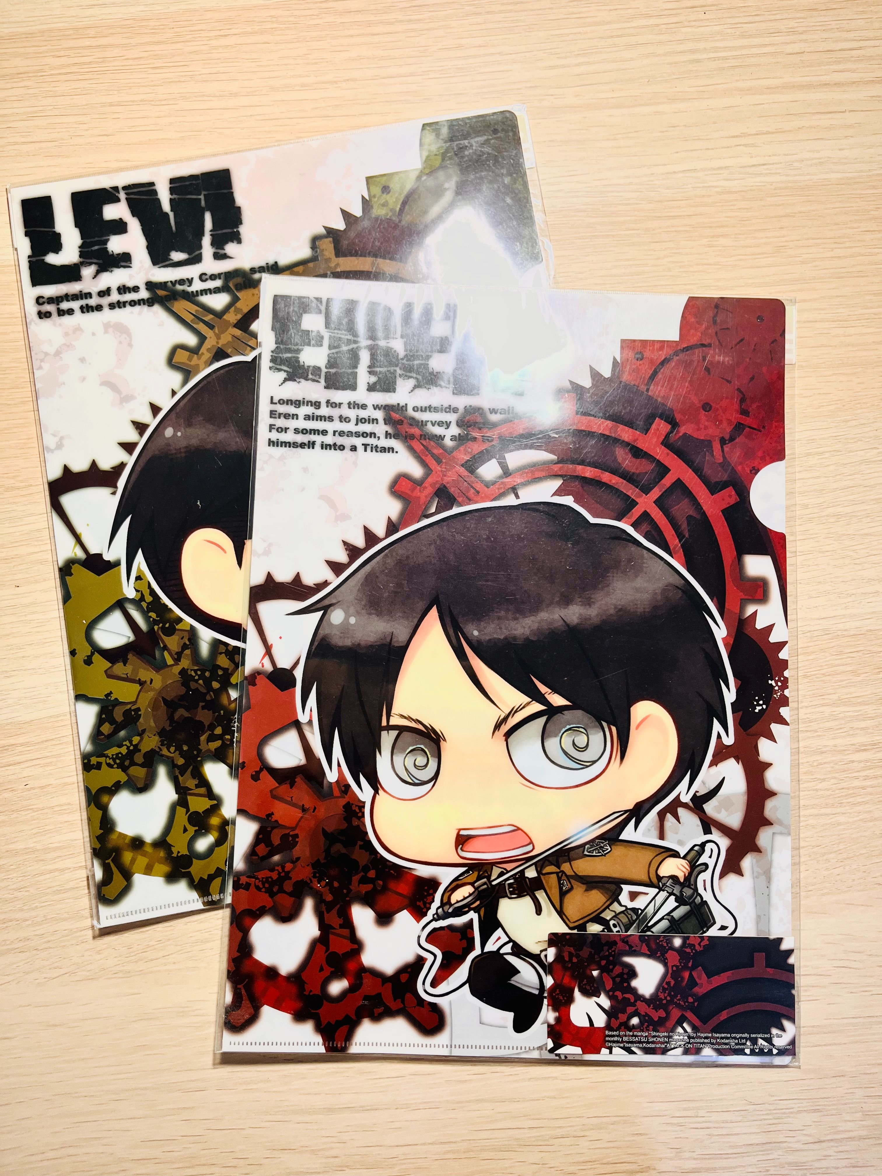 絕版 動漫 小說 全新二手資料夾 夏語遙 戰部露 沉月之鑰 進擊的巨人 特殊傳說 資料夾