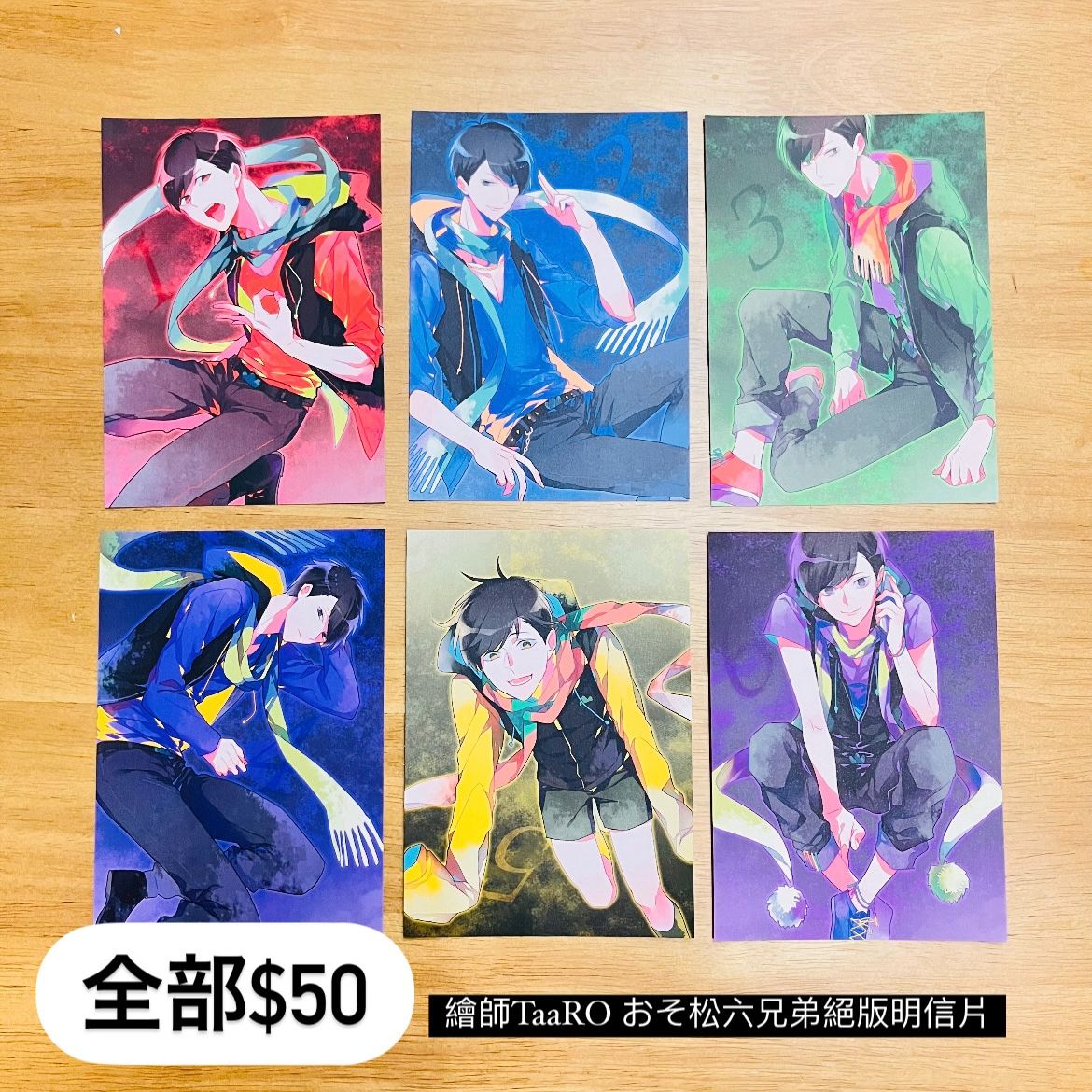 全新 絕版 明信片 繪師作品 阿松 TaaRO おそ松  CWT