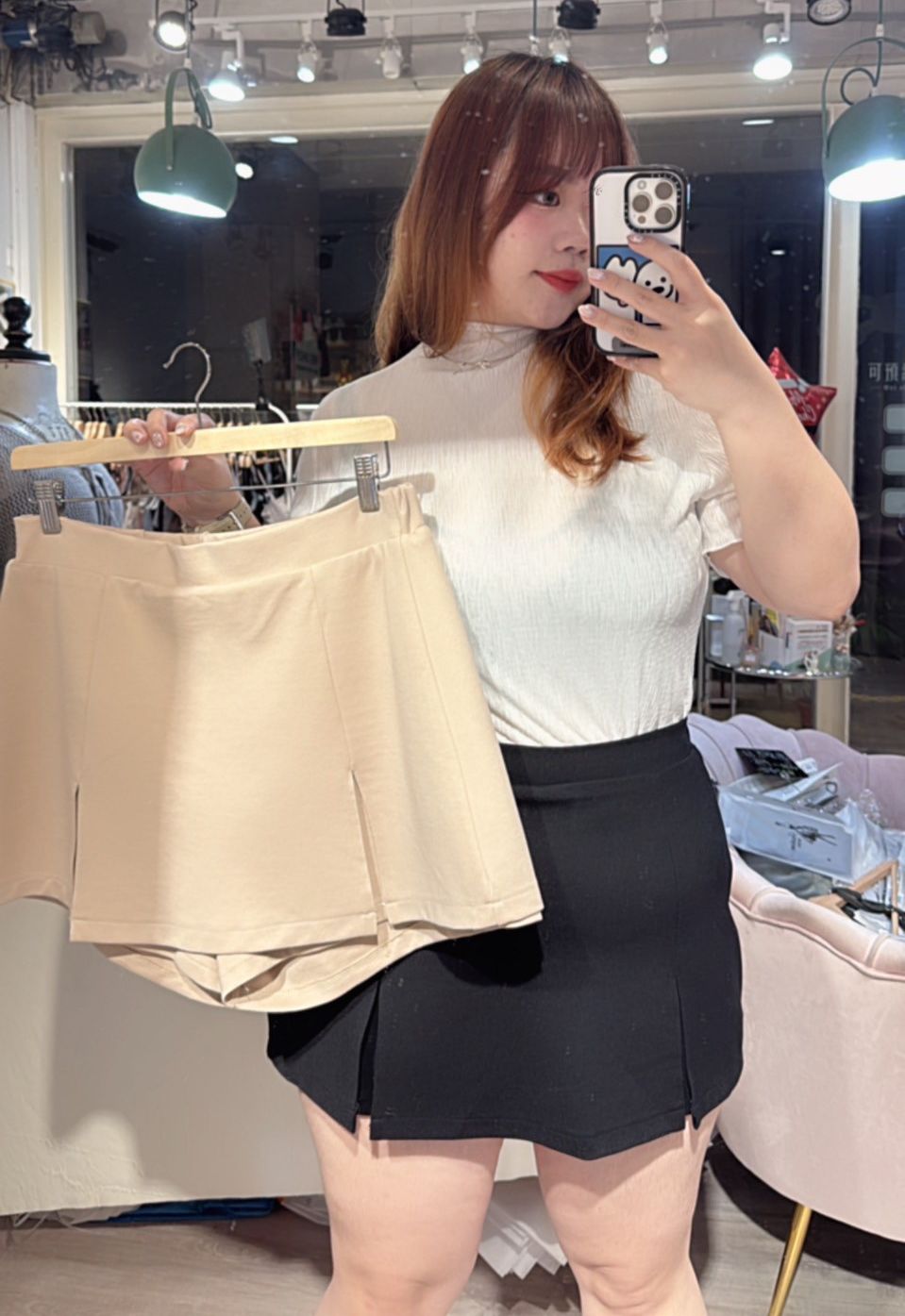 ♥太空棉迷你短褲裙♥原價690