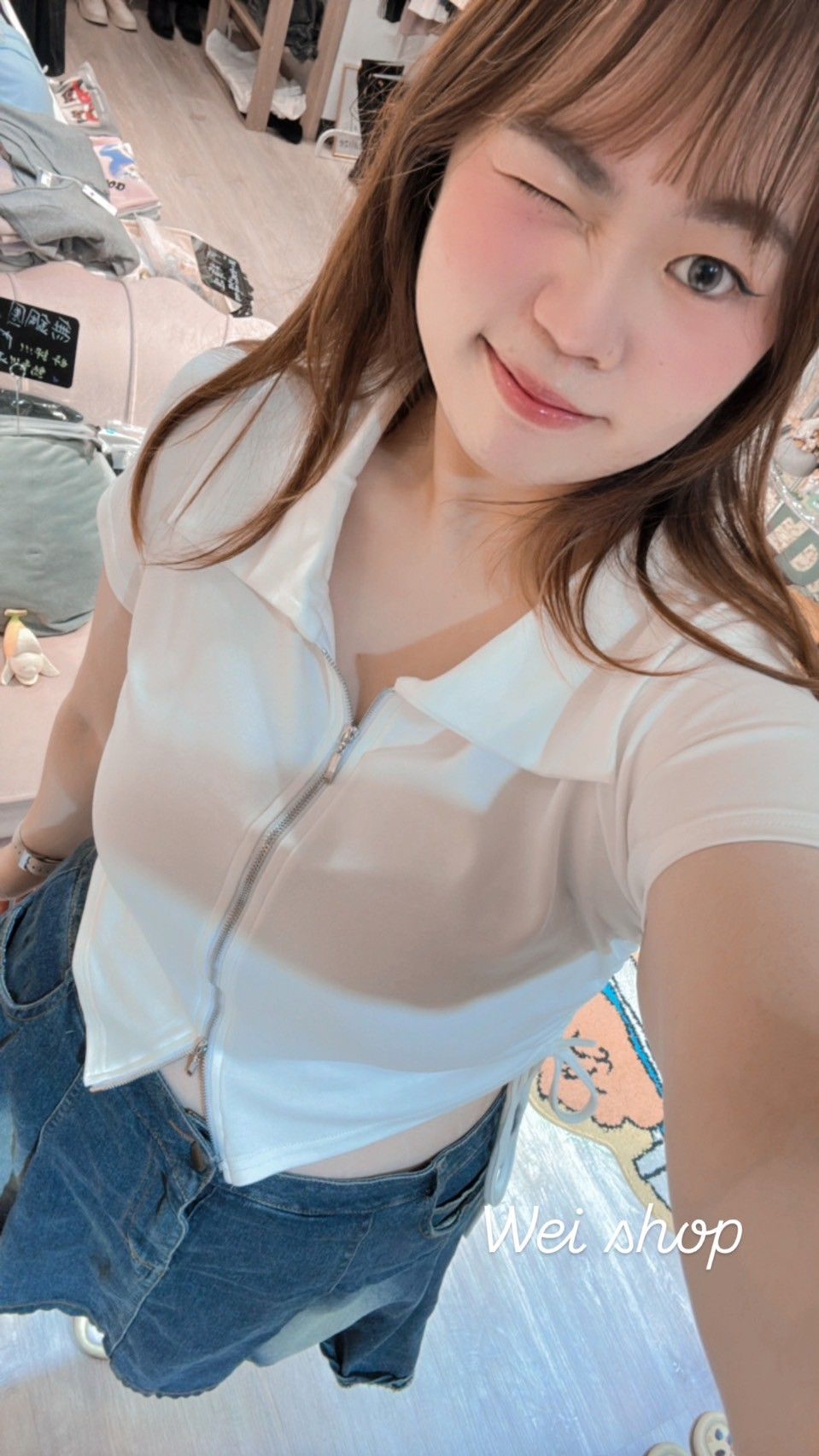 ♥設計款拉鍊抽繩棉上衣♥原價690