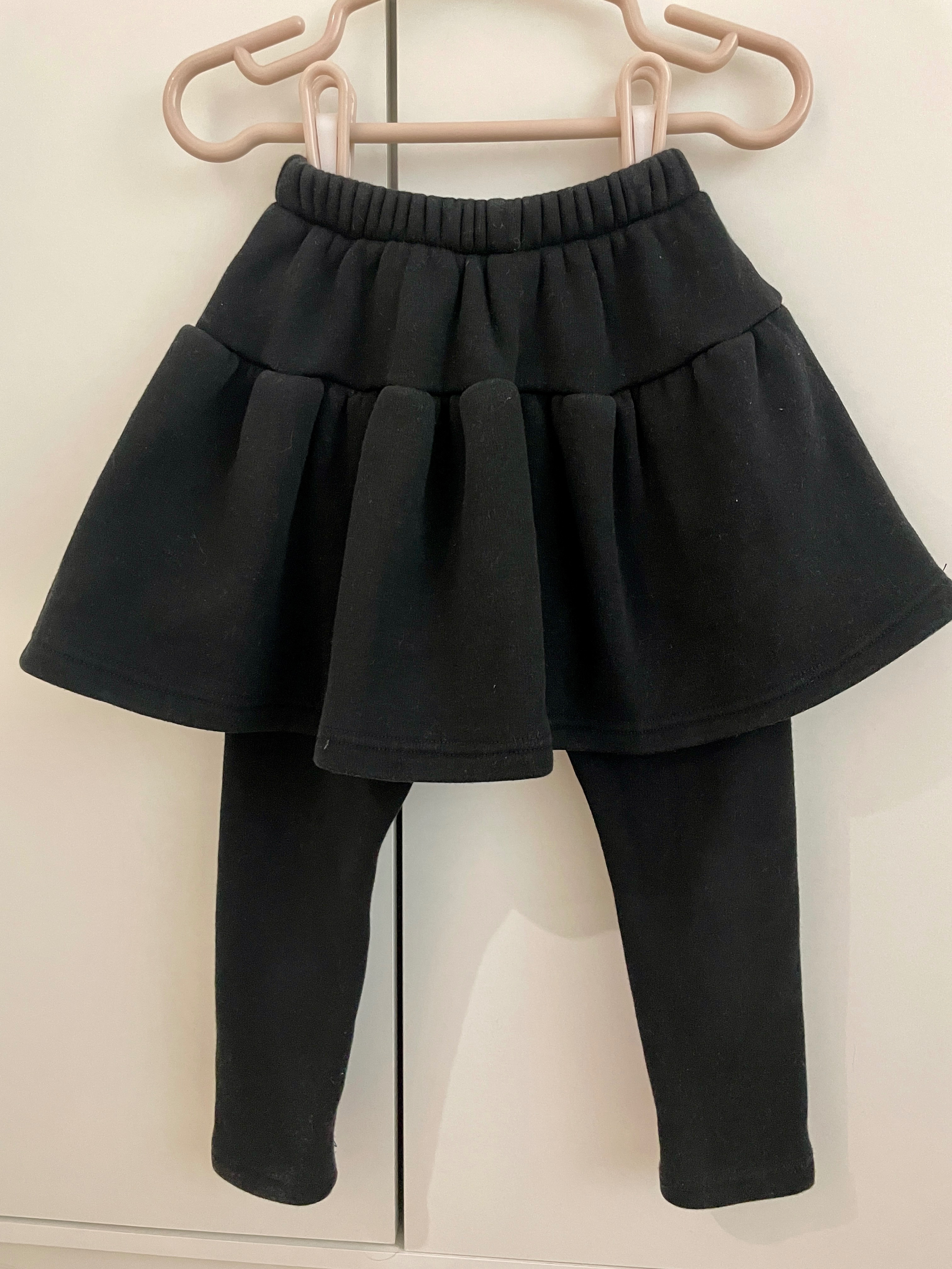 黑色假兩件褲裙 100公分