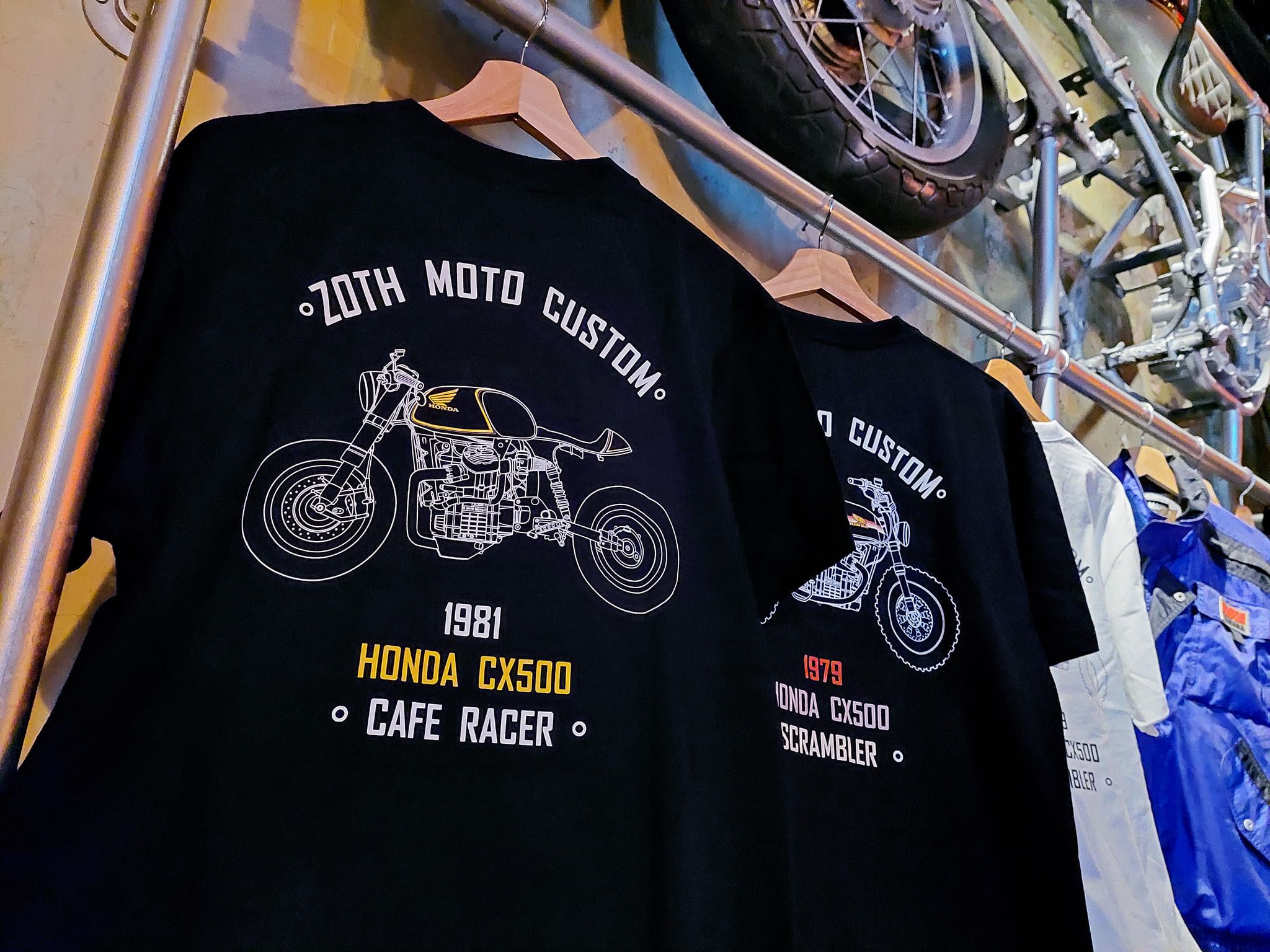 街道風Honda CX500 Café Racer T恤